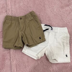 Polo by Ralph Lauren Kids' Shorts in Tan and White